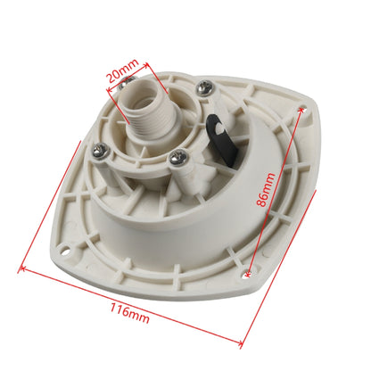 RV Camper Trailer Cars Water Inlet Fill with Screws(White) - Others by buy2fix | Online Shopping UK | buy2fix