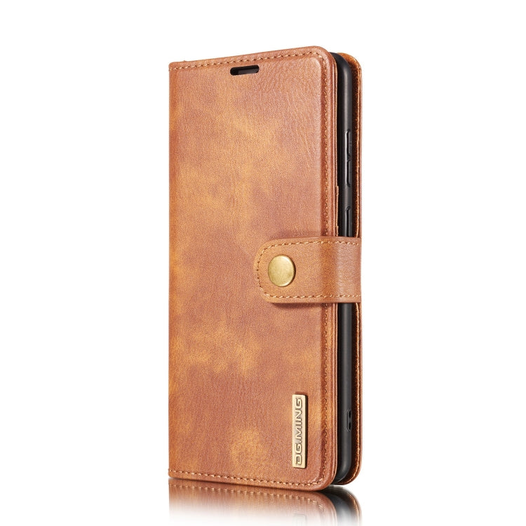 For Samsung Galaxy Note20 DG.MING Crazy Horse Texture Flip Detachable Magnetic Leather Case with Holder & Card Slots & Wallet(Brown) - Galaxy Note20 Cases by DG.MING | Online Shopping UK | buy2fix