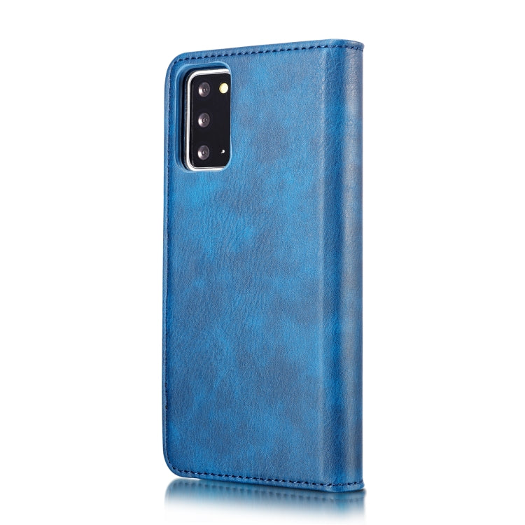 For Samsung Galaxy Note20 DG.MING Crazy Horse Texture Flip Detachable Magnetic Leather Case with Holder & Card Slots & Wallet (Blue) - Galaxy Note20 Cases by DG.MING | Online Shopping UK | buy2fix