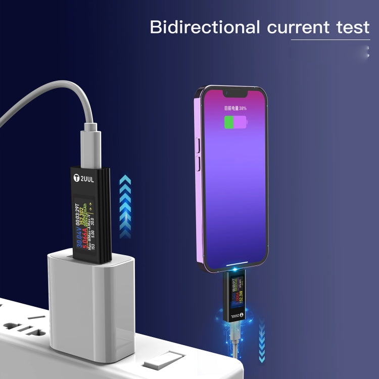 2UUL Charging Mate Type-C Mini Charging Detector with Bidirectional Current Test - Test Tools by 2UUL | Online Shopping UK | buy2fix