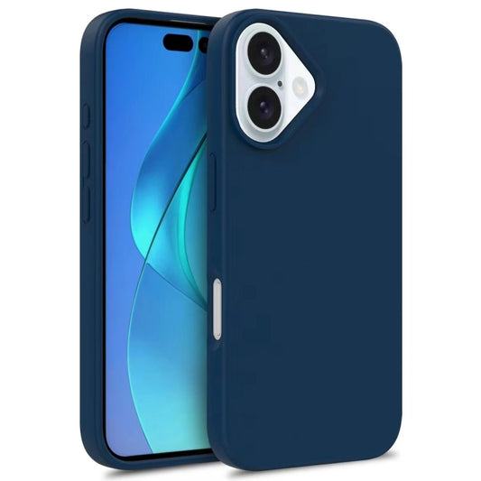 For iPhone 16 Wheat Straw TPU Phone Case(Blue) - iPhone 16 Cases by buy2fix | Online Shopping UK | buy2fix