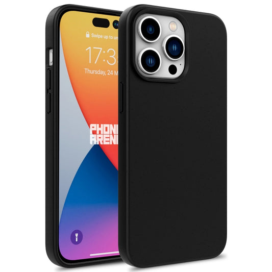 For iPhone 16 Pro Wheat Straw TPU Phone Case(Black) - iPhone 16 Pro Cases by buy2fix | Online Shopping UK | buy2fix