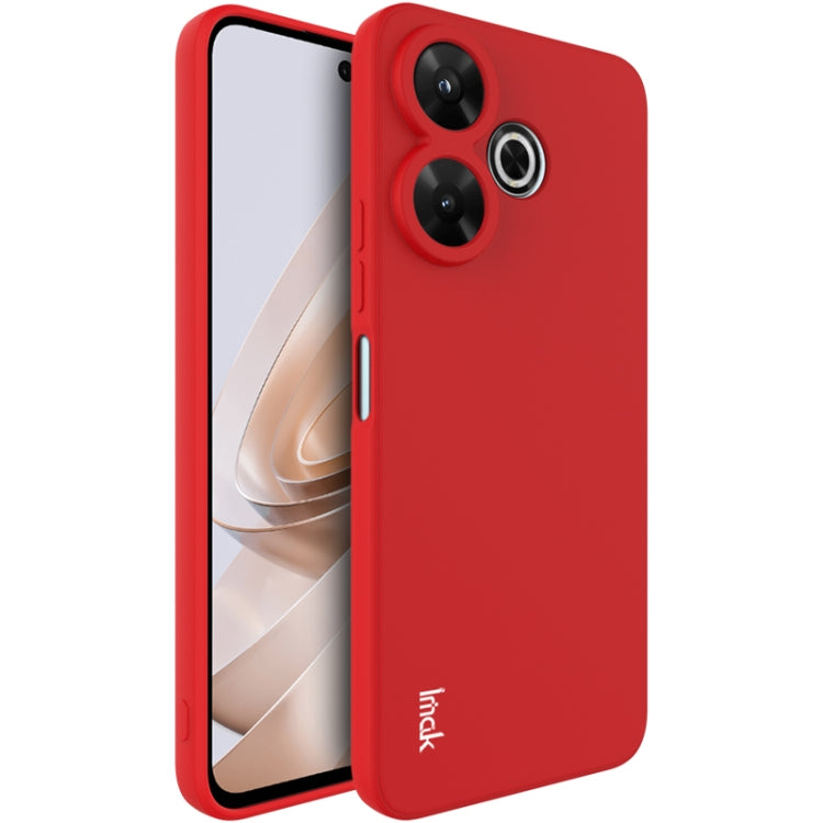 For Xiaomi Redmi 13 4G Global IMAK UC-4 Series Straight Edge TPU Soft Phone Case(Red) - Redmi 13 Cases by imak | Online Shopping UK | buy2fix