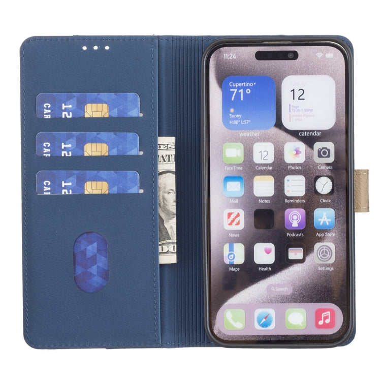 For Google Pixel 9 Pro Color Matching RFID Anti-theft Leather Phone Case(Blue) - Google Cases by buy2fix | Online Shopping UK | buy2fix