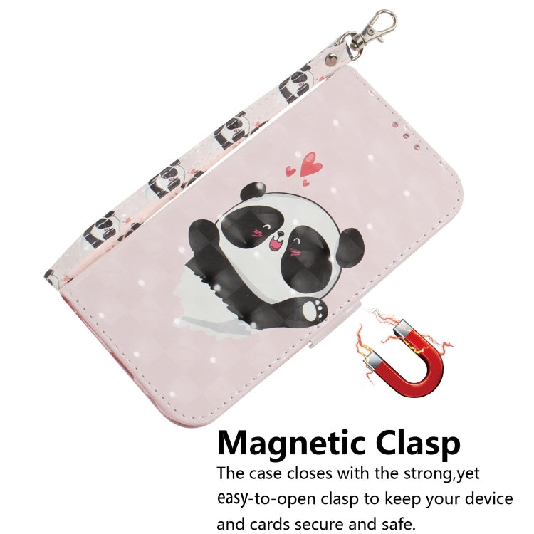 For Xiaomi Redmi K70 Pro / K70 3D Colored Flip Leather Phone Case(Heart Panda) - K70 Cases by buy2fix | Online Shopping UK | buy2fix