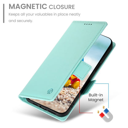 For Google Pixel 9 Pro Side Buckle Magnetic Frosted Leather Phone Case(Mint Green) - Google Cases by buy2fix | Online Shopping UK | buy2fix