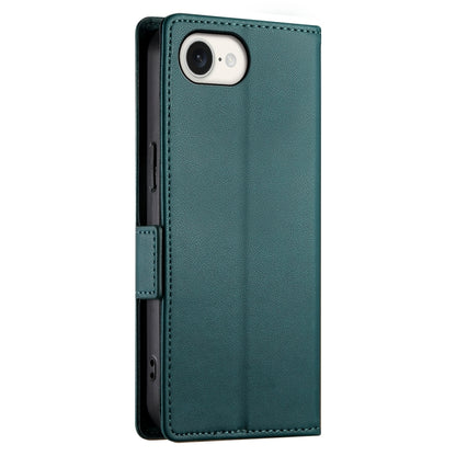 For iPhone SE 2024 Side Buckle Magnetic Frosted Leather Phone Case(Dark Green) - More iPhone Cases by buy2fix | Online Shopping UK | buy2fix