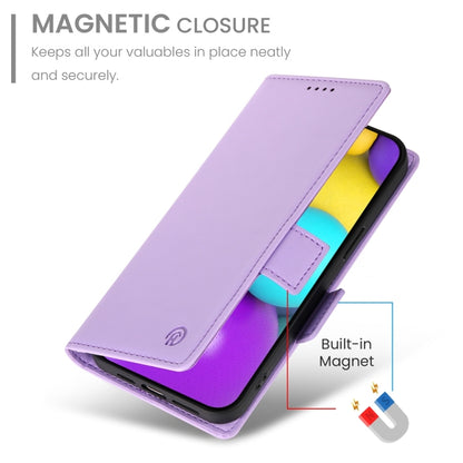 For iPhone 16 Side Buckle Magnetic Frosted Leather Phone Case(Purple) - iPhone 16 Cases by buy2fix | Online Shopping UK | buy2fix