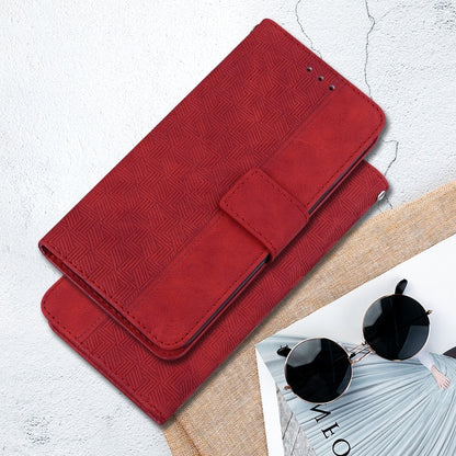 For Xiaomi Redmi K70 Pro / K70 Geometric Embossed Leather Phone Case(Red) - K70 Cases by buy2fix | Online Shopping UK | buy2fix