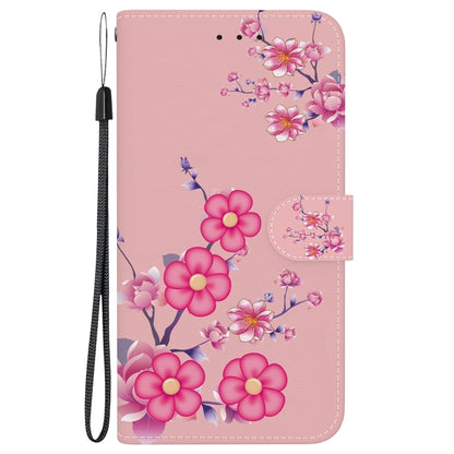 For Xiaomi Redmi K70 Pro / K70 Crystal Texture Colored Drawing Leather Phone Case(Cherry Blossoms) - K70 Cases by buy2fix | Online Shopping UK | buy2fix