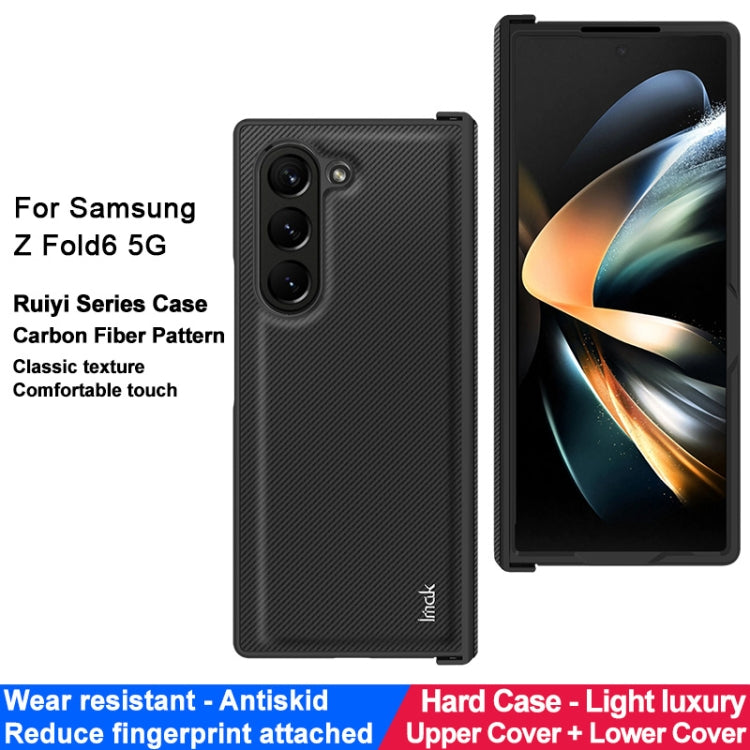 For Samsung Galaxy Z Fold6 imak Ruiyi Series Carbon Fiber PU + PC Phone Case - Galaxy Z Fold6 5G Cases by imak | Online Shopping UK | buy2fix