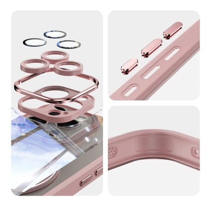 For iPhone 14 Pro Max 360 Holder Magsafe Acrylic Hybrid TPU Phone Case(Pink) - iPhone 14 Pro Max Cases by buy2fix | Online Shopping UK | buy2fix