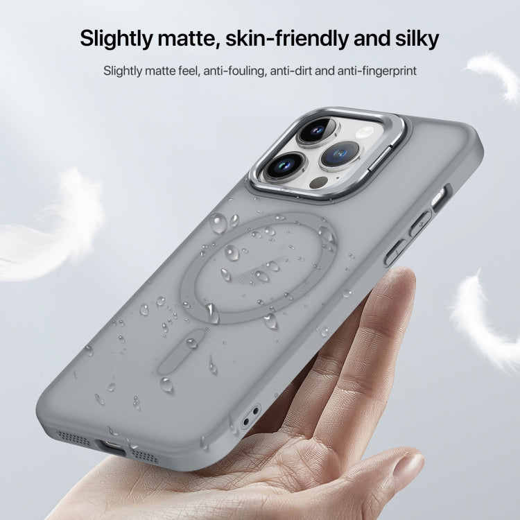 For iPhone 11 Pro Magsafe Skin Feel Lens Holder Phone Case(Transparent) - iPhone 11 Pro Cases by buy2fix | Online Shopping UK | buy2fix