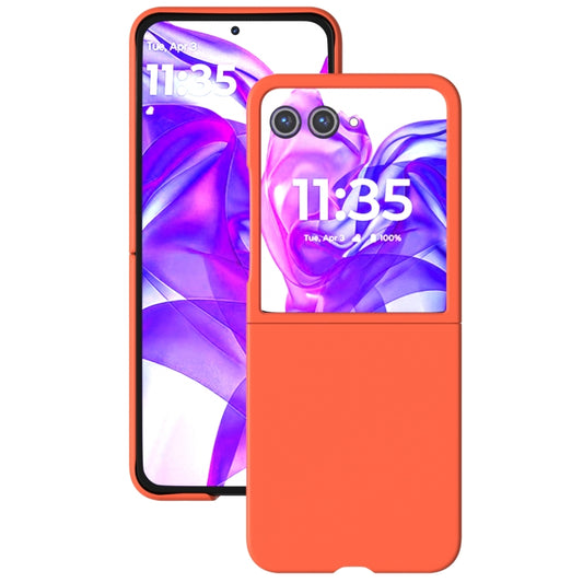 For Motorola Razr 50 Ultra Skin Feel Full Coverage Phone Case(Orange) - Motorola Cases by buy2fix | Online Shopping UK | buy2fix