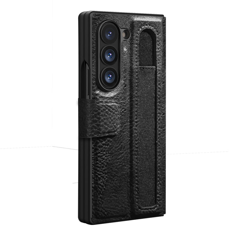 For Samsung Galaxy Z Fold6 5G NILLKIN Ogg Leather Phone Case(Black) - Galaxy Z Fold6 5G Cases by NILLKIN | Online Shopping UK | buy2fix