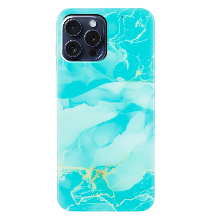 For iPhone 16 Pro IMD Marble TPU Phone Case(Green) - iPhone 16 Pro Cases by buy2fix | Online Shopping UK | buy2fix