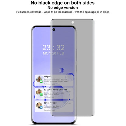 For OPPO Reno12 Global imak No Edge Version 3D Curved Privacy Full Screen Tempered Glass Film - Reno12 Tempered Glass by imak | Online Shopping UK | buy2fix