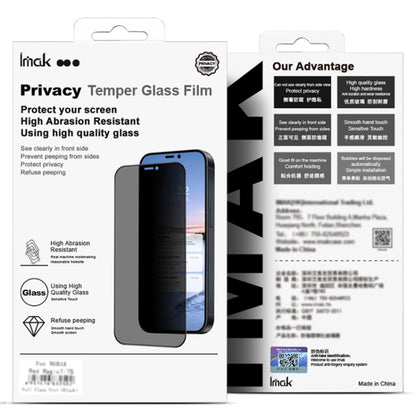 For OPPO Reno12 Global imak No Edge Version 3D Curved Privacy Full Screen Tempered Glass Film - Reno12 Tempered Glass by imak | Online Shopping UK | buy2fix