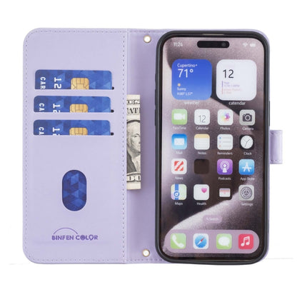 For Google Pixel 9 Square Texture Leather Phone Case(Purple) - Google Cases by buy2fix | Online Shopping UK | buy2fix