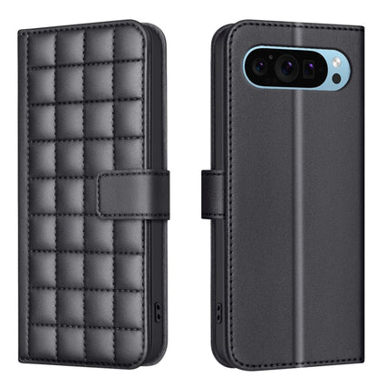 For Google Pixel 9 Pro Square Texture Leather Phone Case(Black) - Google Cases by buy2fix | Online Shopping UK | buy2fix