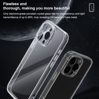 For iPhone 16 Pro Four Corner Airbag Transparent Glass Phone Case - iPhone 16 Pro Cases by buy2fix | Online Shopping UK | buy2fix