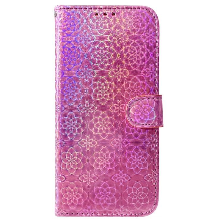 For Samsung Galaxy S25 5G Colorful Magnetic Buckle Leather Phone Case(Pink) - Galaxy S25 5G Cases by buy2fix | Online Shopping UK | buy2fix