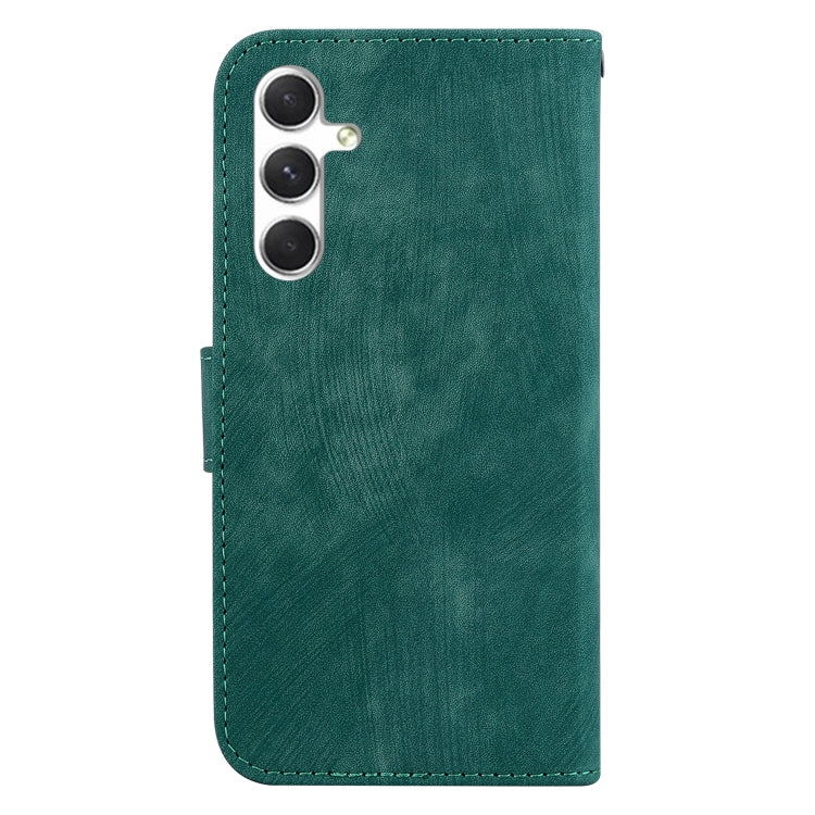 For Samsung Galaxy S25+ 5G Little Tiger Embossed Leather Phone Case(Green) - Galaxy S25+ 5G Cases by buy2fix | Online Shopping UK | buy2fix