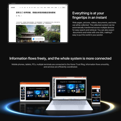 Honor MagicPad2 WiFi Tablet PC, 12GB+256GB, 12.3 inch MagicOS 8.0.1 Qualcomm Snapdragon 8s Gen 3 Octa Core(White) - Huawei by Huawei | Online Shopping UK | buy2fix