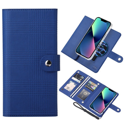 For iPhone 13 ViLi GHA-C Series RFID MagSafe Magnetic Flip Leather Phone Case(Blue) - iPhone 13 Cases by ViLi | Online Shopping UK | buy2fix