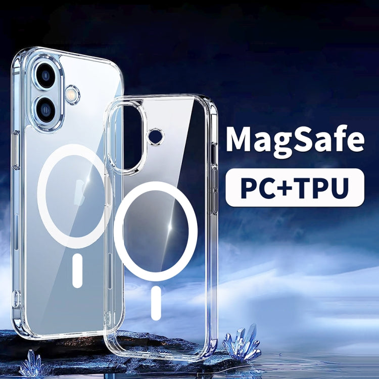 For iPhone 16 ViLi MAG-C Series MagSafe Magnetic PC + TPU Phone Case(Transparent) - iPhone 16 Cases by ViLi | Online Shopping UK | buy2fix