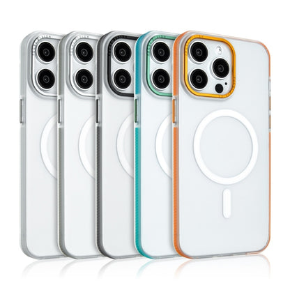 For iPhone 13 Color Edge Skin Feel Frosted MagSafe Magnetic Phone Case(White) - iPhone 13 Cases by buy2fix | Online Shopping UK | buy2fix