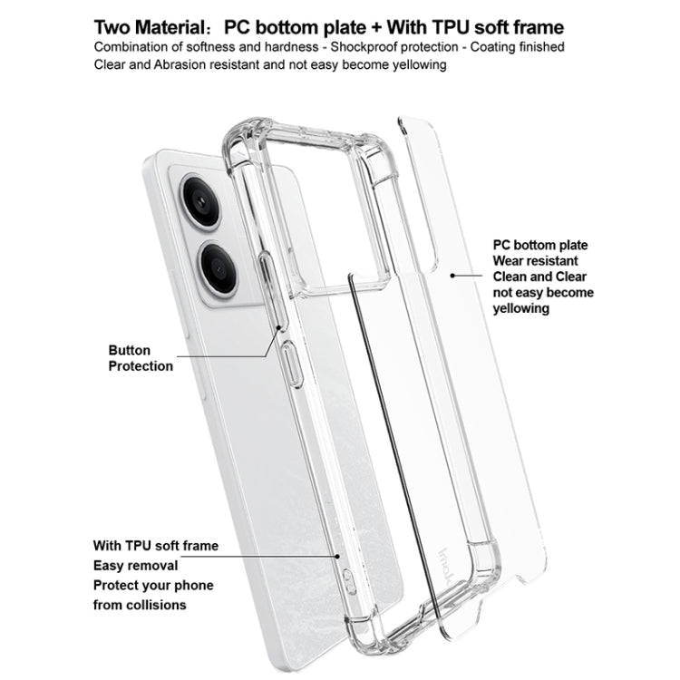 For Xiaomi POCO X6 5G IMAK Space Shield PC + TPU Airbag Shockproof Phone Case(Transparent) - Xiaomi Cases by imak | Online Shopping UK | buy2fix