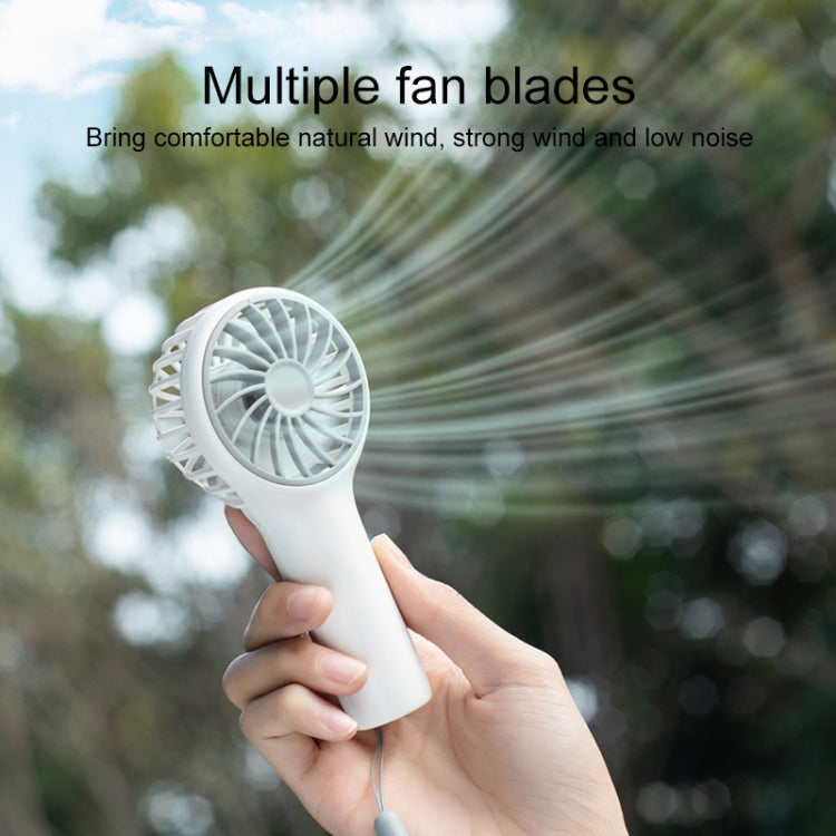 N605 Handheld Type-C Charging Portable Small Fan(Apricot) - Electric Fans by buy2fix | Online Shopping UK | buy2fix