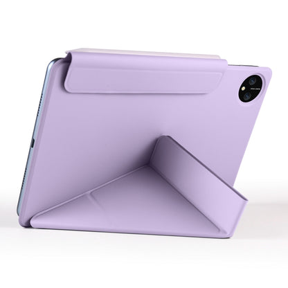 For Huawei MatePad Pro 11 2024 / 2022 Fixed Buckle Magnetic Deformation Leather Tablet Case(Purple) - Huawei by buy2fix | Online Shopping UK | buy2fix