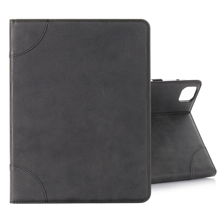 Retro Book Style Leather Tablet Case For iPad Pro 11 2024(Black) - iPad Pro 11 2024 Cases by buy2fix | Online Shopping UK | buy2fix