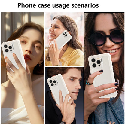 For iPhone 16 Pro Transparent Matte TPU Hybrid PC 3-in-1 Phone Case(White) - iPhone 16 Pro Cases by buy2fix | Online Shopping UK | buy2fix