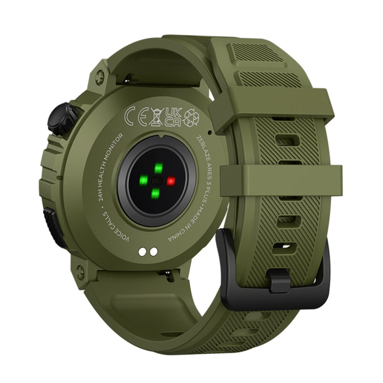 Zeblaze Ares 3 Plus 1.43 inch Fitness & Wellness Smart Watch Supports 24H Health Monitoring(Wild Green) - Smart Watches by Zeblaze | Online Shopping UK | buy2fix