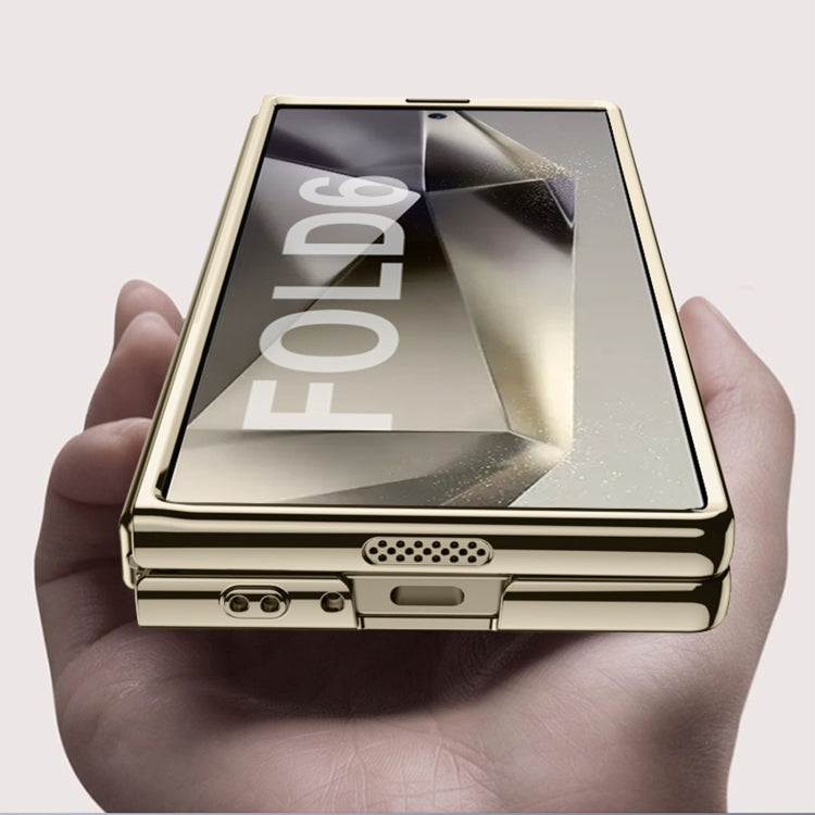 For Samsung Galaxy Z Fold6 GKK Big Hole Electroplating Phantom Full Coverage Phone Case(Gold) - Galaxy Z Fold6 5G Cases by GKK | Online Shopping UK | buy2fix