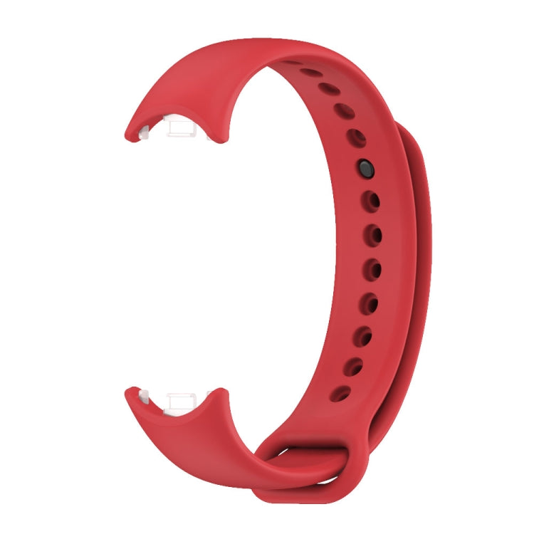 For Xiaomi Smart Band 9 / 8 MIJOBS Metal Buckle Solid Color Silicone Watch Band(Red) - Watch Bands by MIJOBS | Online Shopping UK | buy2fix