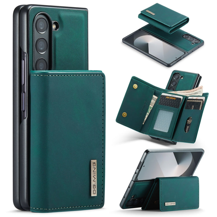 For Samsung Galaxy Z Fold6 DG.MING M1 Series 3-Fold Multi Card Wallet + Magnetic Phone Case(Green) - Galaxy Z Fold6 5G Cases by DG.MING | Online Shopping UK | buy2fix