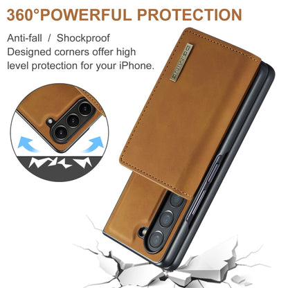 For Samsung Galaxy Z Fold6 DG.MING M1 Series 3-Fold Multi Card Wallet + Magnetic Phone Case(Brown) - Galaxy Z Fold6 5G Cases by DG.MING | Online Shopping UK | buy2fix