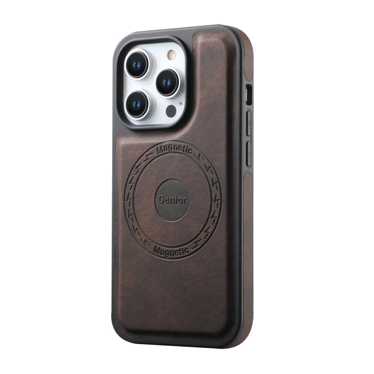 For iPhone 12 / 12 Pro Denior A13 Skin Feel MagSafe Phone Case(Brown) - iPhone 12 / 12 Pro Cases by Denior | Online Shopping UK | buy2fix