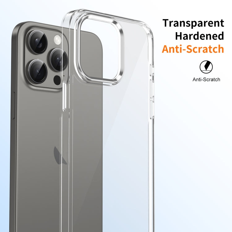 For iPhone 16 Pro Max Ice Feel HD Transparent PC Full Coverage Phone Case(Silver) - iPhone 16 Pro Max Cases by buy2fix | Online Shopping UK | buy2fix