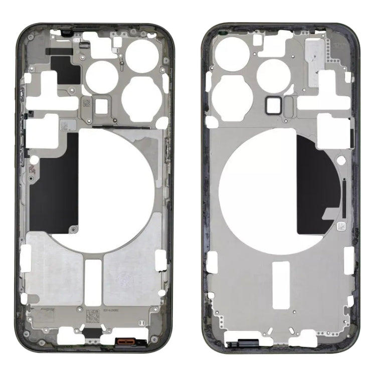 For iPhone 15 Pro Middle Frame Bezel Plate with Side Keys + Card Tray, Version:US Version(Black) - LCD Related Parts by buy2fix | Online Shopping UK | buy2fix