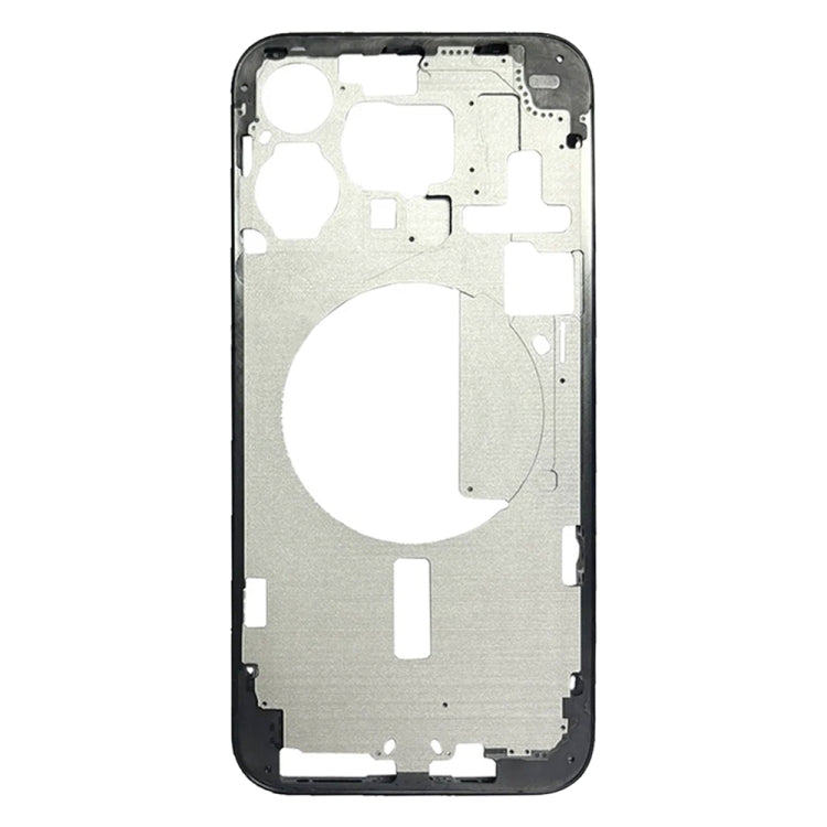 For iPhone 15 Pro Max Middle Frame Bezel Plate with Side Keys + Card Tray, Version:US Version(Black) - LCD Related Parts by buy2fix | Online Shopping UK | buy2fix