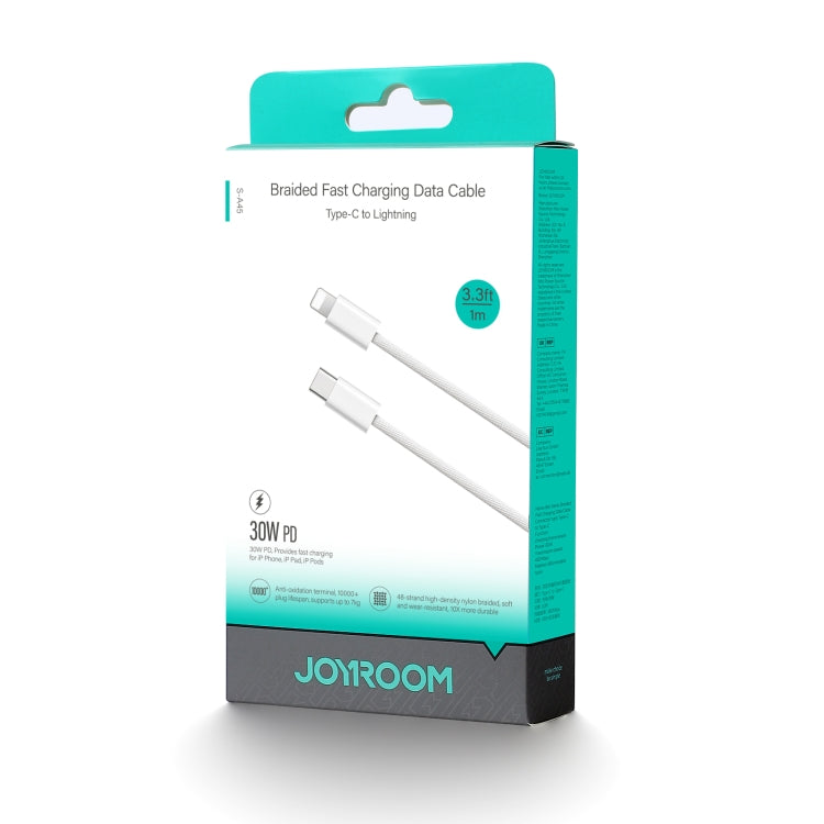 JOYROOM S-A45 30W USB-C / Type-C to 8 Pin Fast Charge Data Cable, Length: 1m(White) - 2 in 1 Cable by JOYROOM | Online Shopping UK | buy2fix