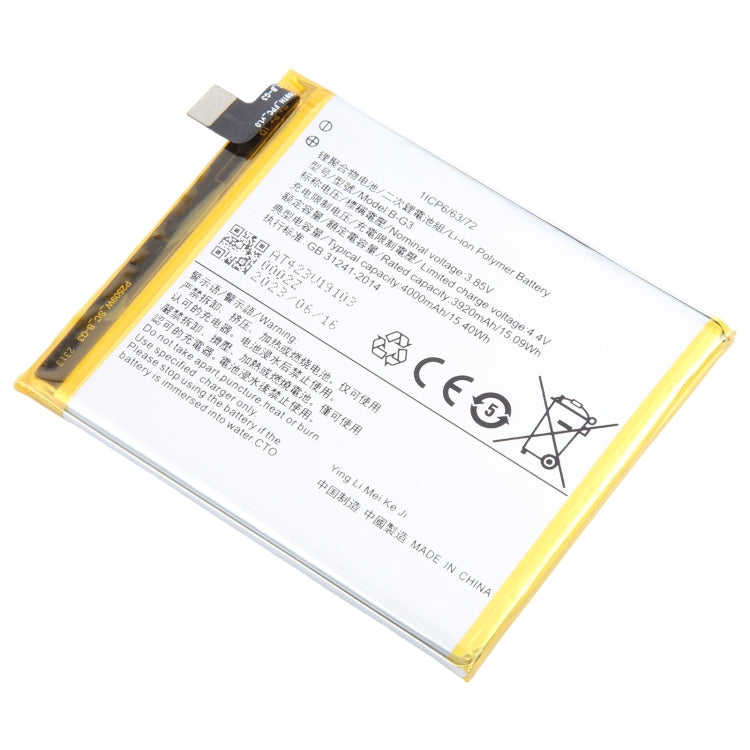 For vivo X27 Pro B-G3 4000mAh Li-Polymer Battery Replacement - Others by buy2fix | Online Shopping UK | buy2fix