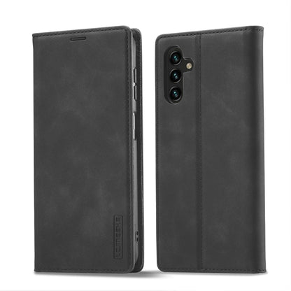 For Samsung Galaxy S24 FE 5G LC.IMEEKE Strong Magnetism Microfiber Leather Phone Case(Black) - Galaxy S24 FE 5G Cases by LC.IMEEKE | Online Shopping UK | buy2fix