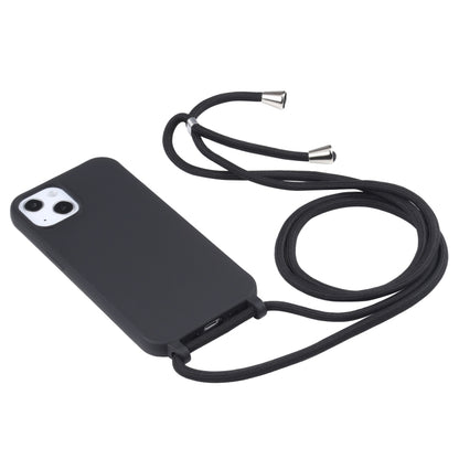 For iPhone 16 Pro Candy Colors TPU Protective Phone Case with Lanyard (Black) - iPhone 16 Pro Cases by buy2fix | Online Shopping UK | buy2fix