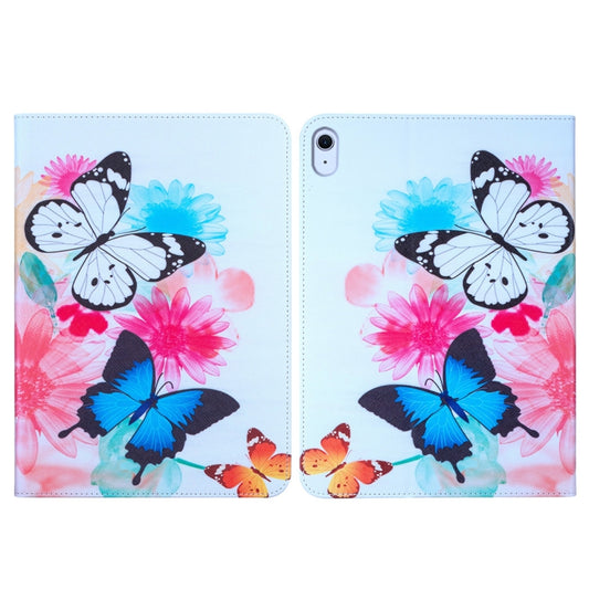 For iPad Air 13 2024 Colored Drawing Leather Tablet Case(Two Butterflies) - iPad Air 13 2024 Cases by buy2fix | Online Shopping UK | buy2fix